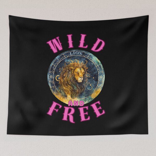 Item preview, Wild And Free. leo horoscope designed and sold by ZodiacWonders.
