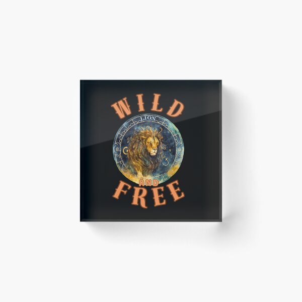 Item preview, Wild And Free. leo quote designed and sold by ZodiacWonders.