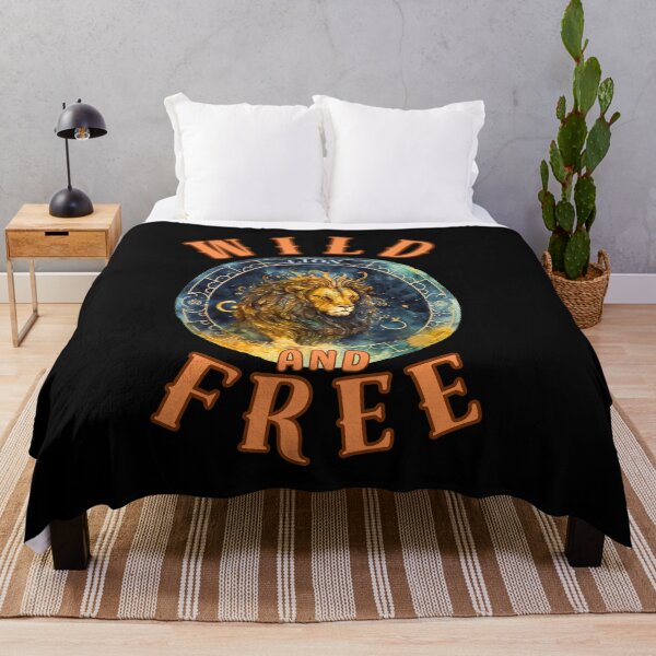 Item preview, Wild And Free. leo quote designed and sold by ZodiacWonders.