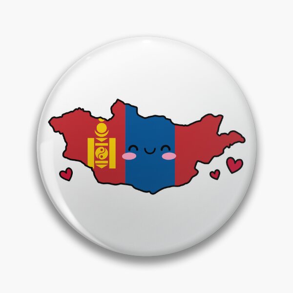 Item preview, Mongolia Flag Map Smile with Love designed and sold by pixelsparkzone.