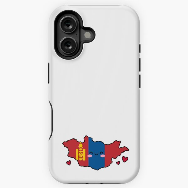 Aperçu de l'œuvre Carte du drapeau de la Mongolie Sourire avec amour créée et vendue par pixelsparkzone.