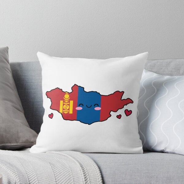 Item preview, Mongolia Flag Map Smile with Love designed and sold by pixelsparkzone.