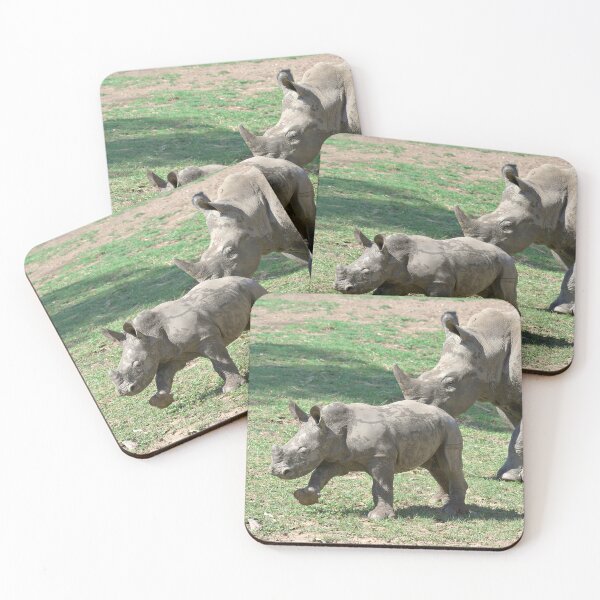 Item preview, Mother's Love -  Mother & baby Black Rhino's  designed and sold by clearviewstock.