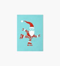 Roller Skating Robot Santa Art Board