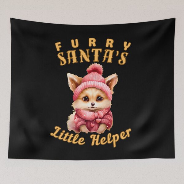 Item preview, Furry Santa's Little Helper. fox lover designed and sold by FoxVibes.