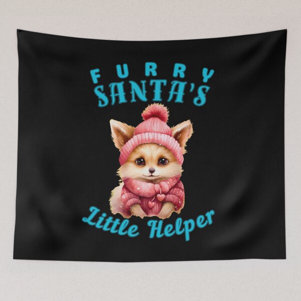 Item preview, Furry Santa's Little Helper. fox face designed and sold by FoxVibes.