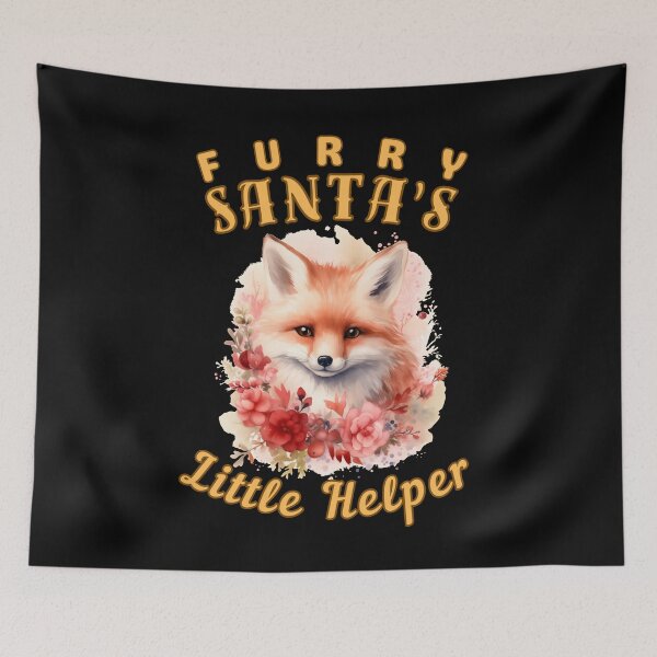 Item preview, Furry Santa's Little Helper. fox saying designed and sold by FoxVibes.