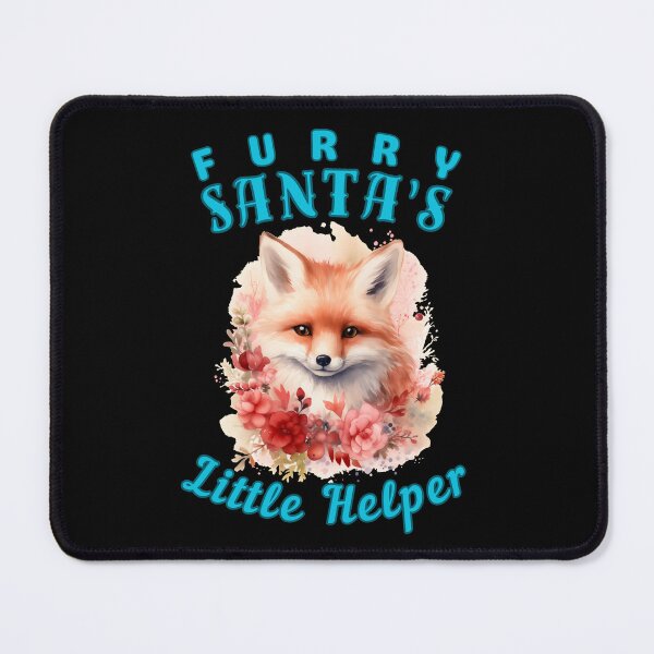 Item preview, Furry Santa's Little Helper. snow fox designed and sold by FoxVibes.