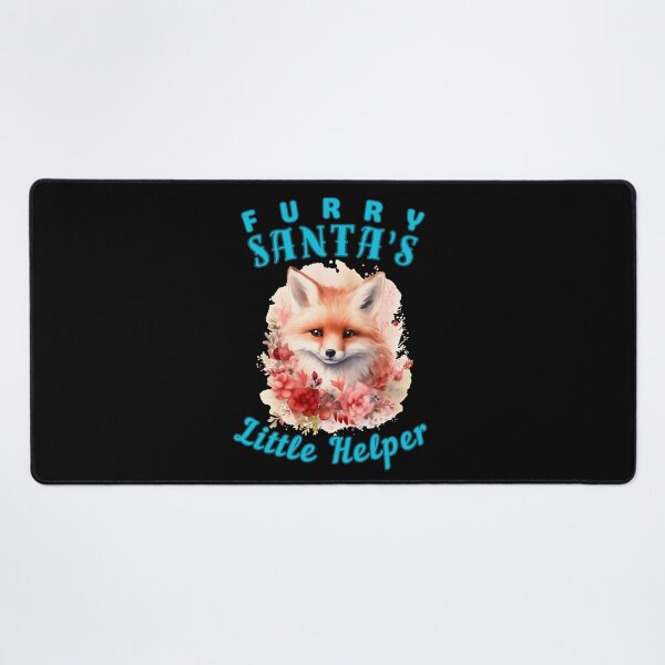 Item preview, Furry Santa's Little Helper. snow fox designed and sold by FoxVibes.