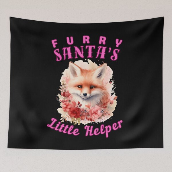 Item preview, Furry Santa's Little Helper. fox foxes designed and sold by FoxVibes.