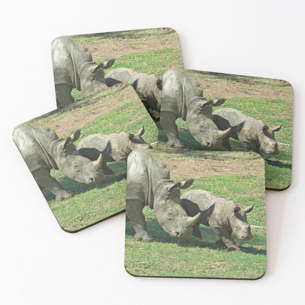 Item preview, Mother's Love -  Mum & baby Black Rhino's  designed and sold by clearviewstock.