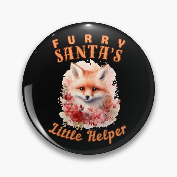 Item preview, Furry Santa's Little Helper. fox watercolor designed and sold by FoxVibes.
