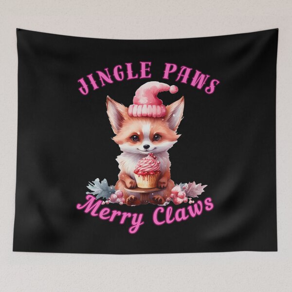 Item preview, Jingle Paws, Merry Claws. cool fox designed and sold by FoxVibes.