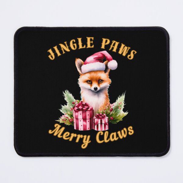 Item preview, Jingle Paws, Merry Claws. fox saying designed and sold by FoxVibes.
