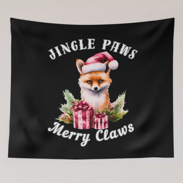 Item preview, Jingle Paws, Merry Claws. fox quote designed and sold by FoxVibes.
