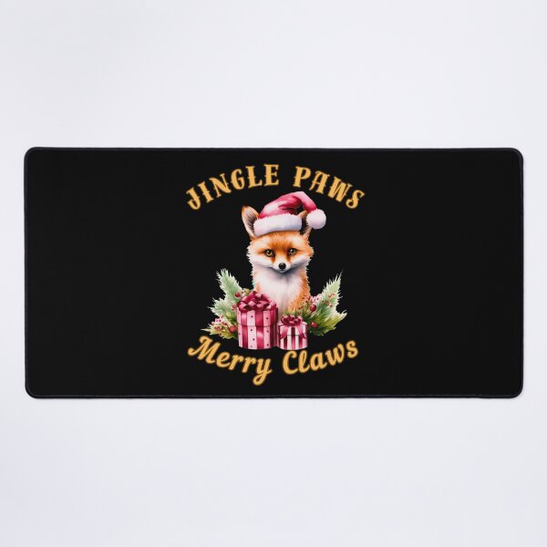 Item preview, Jingle Paws, Merry Claws. fox saying designed and sold by FoxVibes.