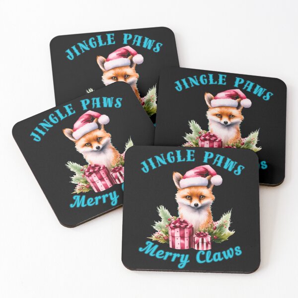 Item preview, Jingle Paws, Merry Claws. snow fox designed and sold by FoxVibes.