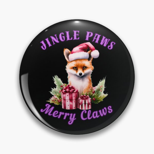 Item preview, Jingle Paws, Merry Claws. fox boho designed and sold by FoxVibes.