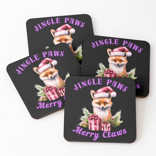 Item preview, Jingle Paws, Merry Claws. fox boho designed and sold by FoxVibes.