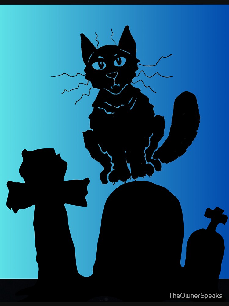 Thumbnail 5 of 5, Lightweight Sweatshirt, Cemetery cat designed and sold by TheOwnerSpeaks.