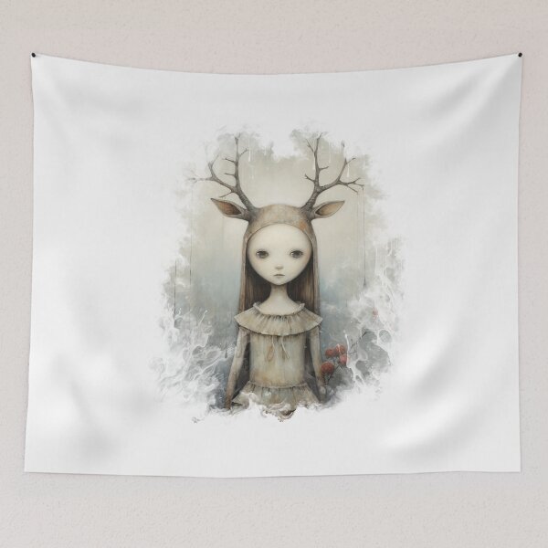 Item preview, Xmas Reindeer Girl designed and sold by LastHighwayTees.