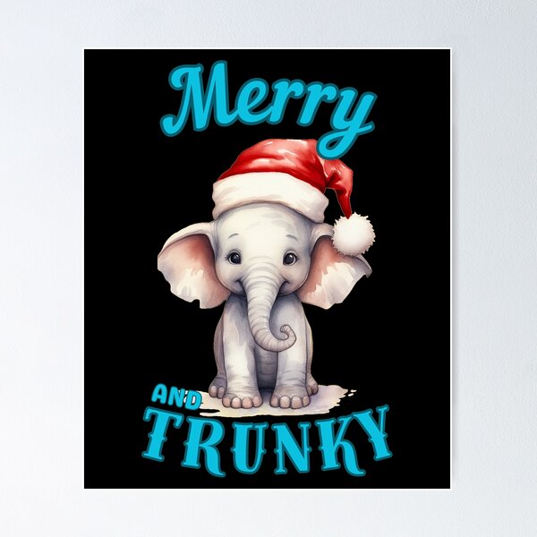 Item preview, Merry And Trunky. funny elephant designed and sold by ElephantVibes.