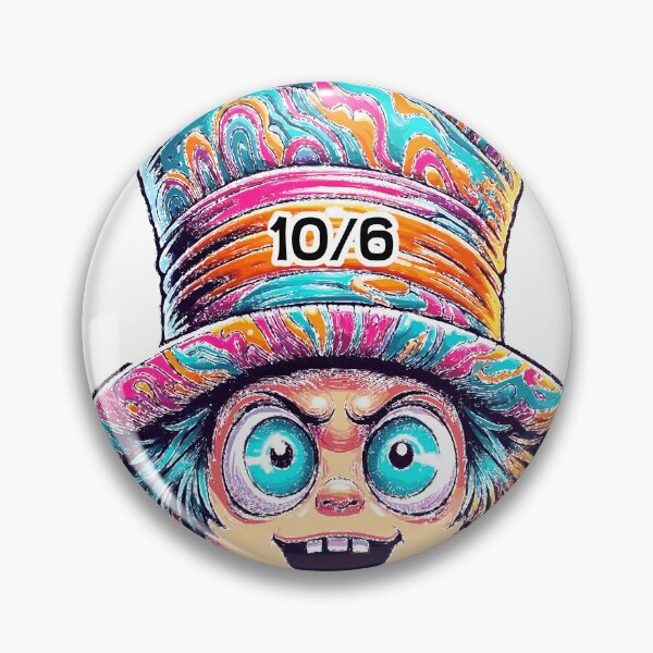 Item preview, Mad Hatter Trippy Psychedelic Colors designed and sold by Archpress.