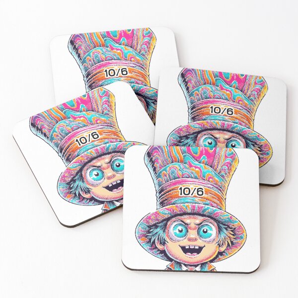 Item preview, Mad Hatter Trippy Psychedelic Colors designed and sold by Archpress.