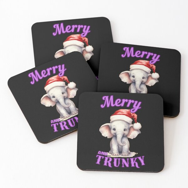 Item preview, Merry And Trunky. elephant face designed and sold by ElephantVibes.
