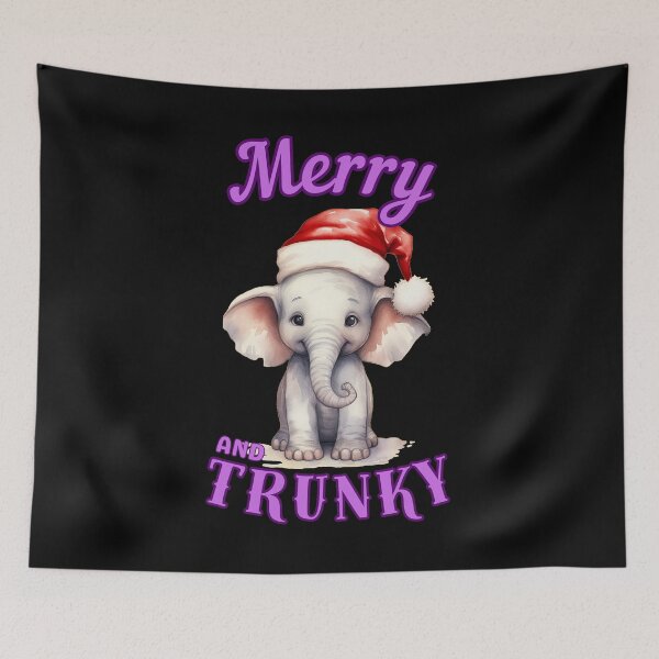 Item preview, Merry And Trunky. elephant face designed and sold by ElephantVibes.