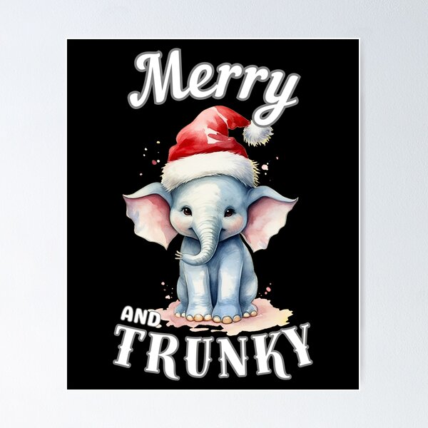 Item preview, Merry And Trunky. surreal elephant designed and sold by ElephantVibes.
