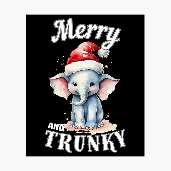Item preview, Merry And Trunky. surreal elephant designed and sold by ElephantVibes.