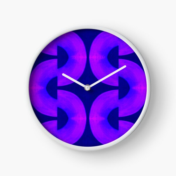 Perfectly Imperfect in Blue and Lavender Clock
