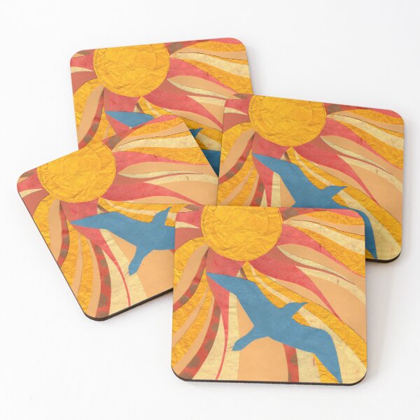 Item preview, Blue Bird Soars Under a Radiant Sun designed and sold by KongaLine.