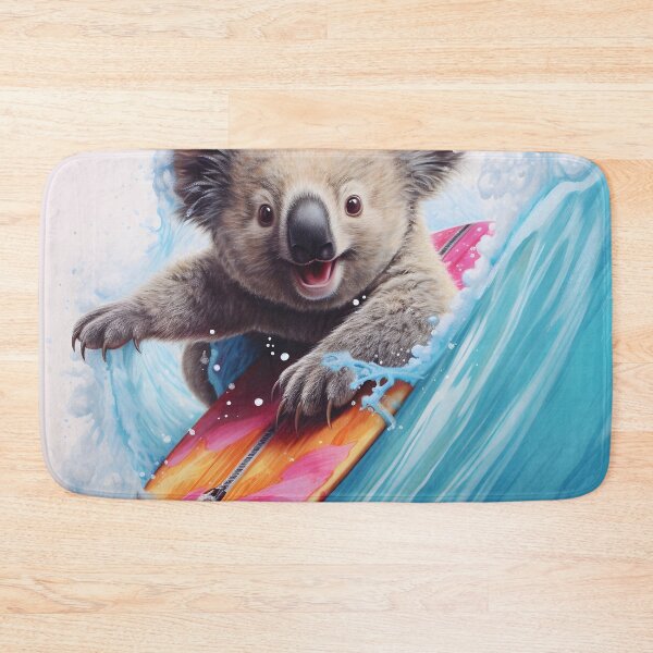 Item preview, Adorable surfing koala bear print designed and sold by dcrc.