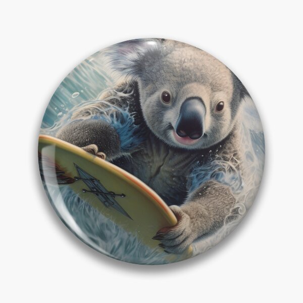 Item preview, Adorable surfing koala bear print designed and sold by dcrc.