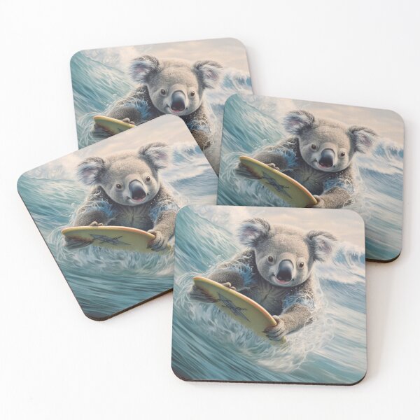 Item preview, Adorable surfing koala bear print designed and sold by dcrc.