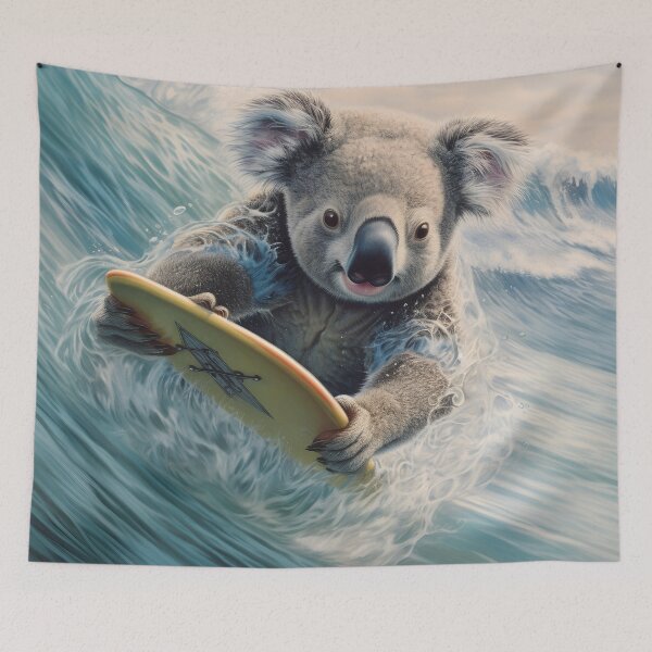 Item preview, Adorable surfing koala bear print designed and sold by dcrc.