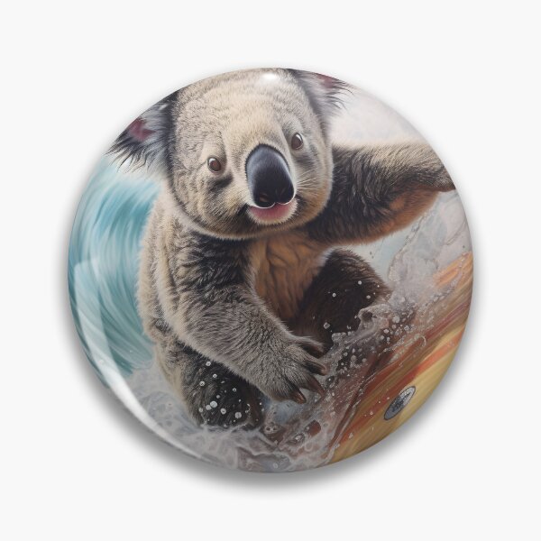 Item preview, adorable surfing koala bear print designed and sold by dcrc.