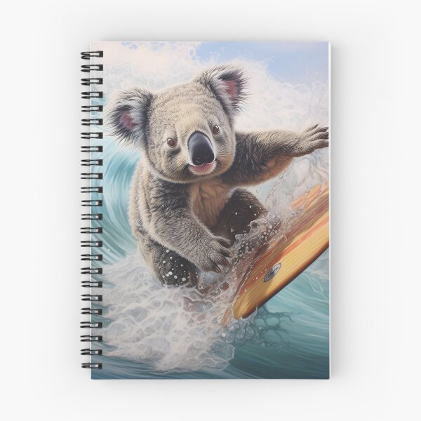 Item preview, adorable surfing koala bear print designed and sold by dcrc.