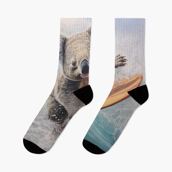 Item preview, adorable surfing koala bear print designed and sold by dcrc.
