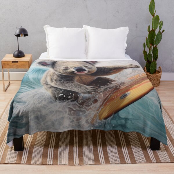 Item preview, adorable surfing koala bear print designed and sold by dcrc.