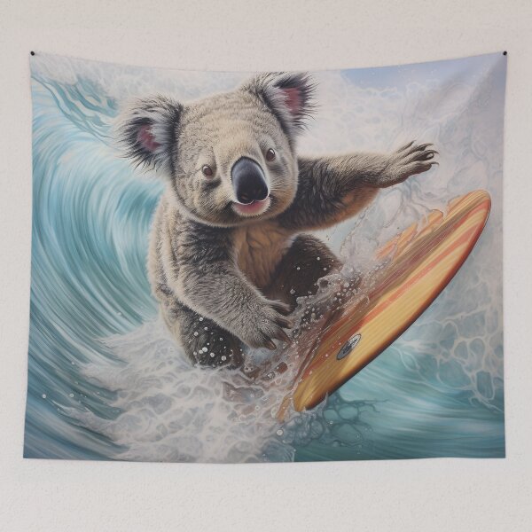 Item preview, adorable surfing koala bear print designed and sold by dcrc.