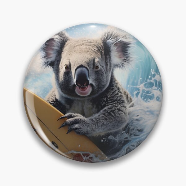 Item preview, adorable surfing koala bear print designed and sold by dcrc.