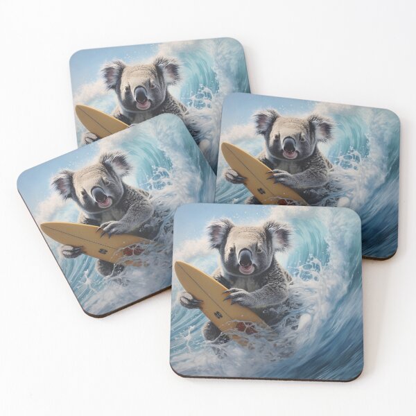 Item preview, adorable surfing koala bear print designed and sold by dcrc.
