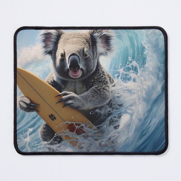 Item preview, adorable surfing koala bear print designed and sold by dcrc.