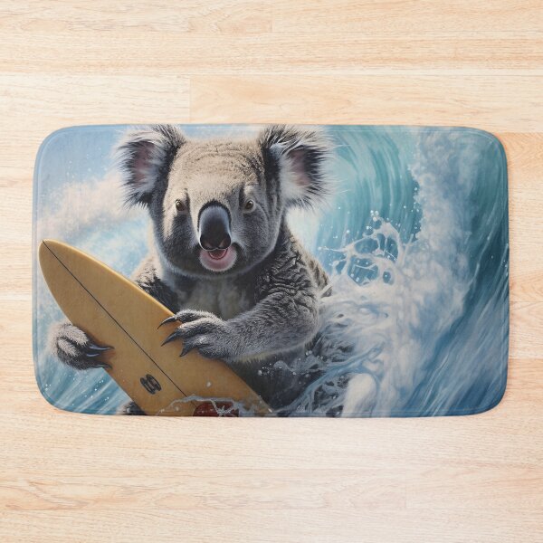 Item preview, adorable surfing koala bear print designed and sold by dcrc.