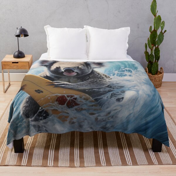 Item preview, adorable surfing koala bear print designed and sold by dcrc.