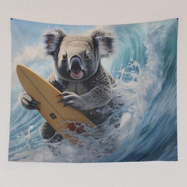 Item preview, adorable surfing koala bear print designed and sold by dcrc.