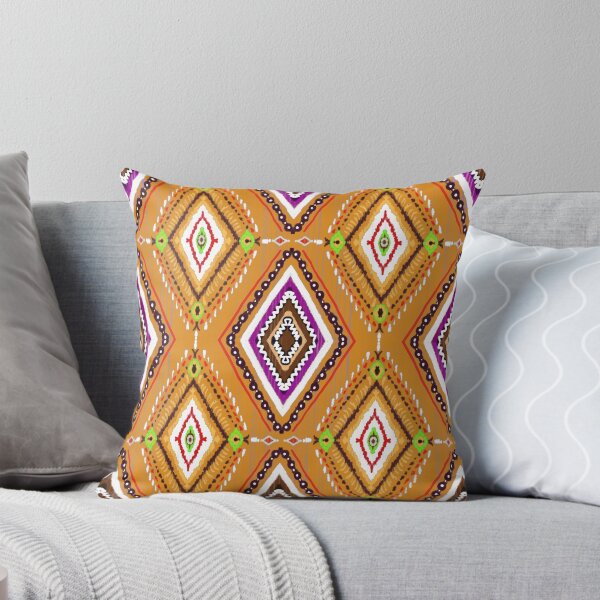 Item preview, Cute brown Ikat fabric pattern design. designed and sold by sdartproject.